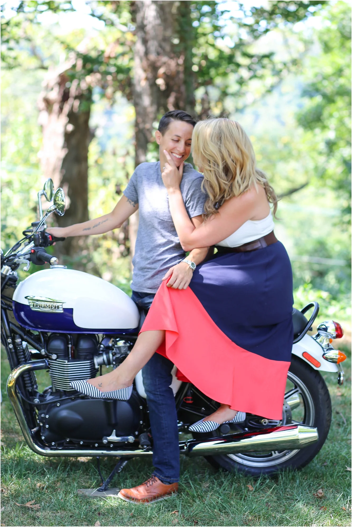 Real Couples // A Motorcycle Engagement: Sarah + Nicole