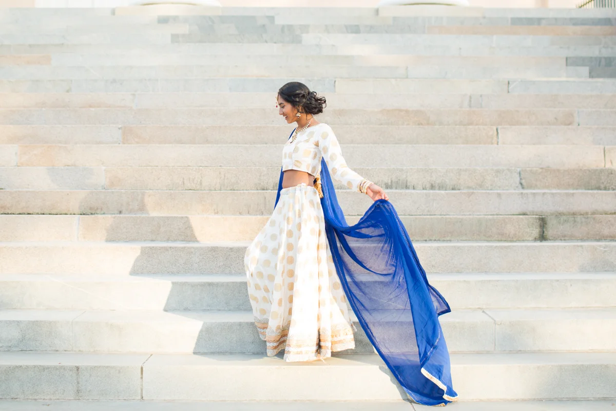 handmade indian bridal gown