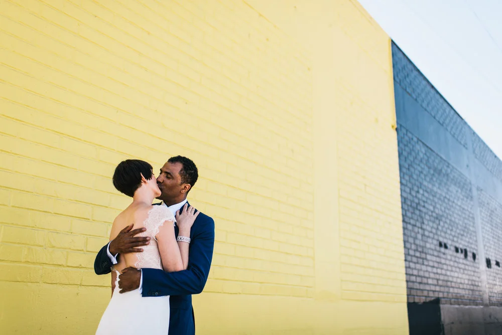 Real Couples // A Mod Minimalist Wedding in LA: Lucy + David