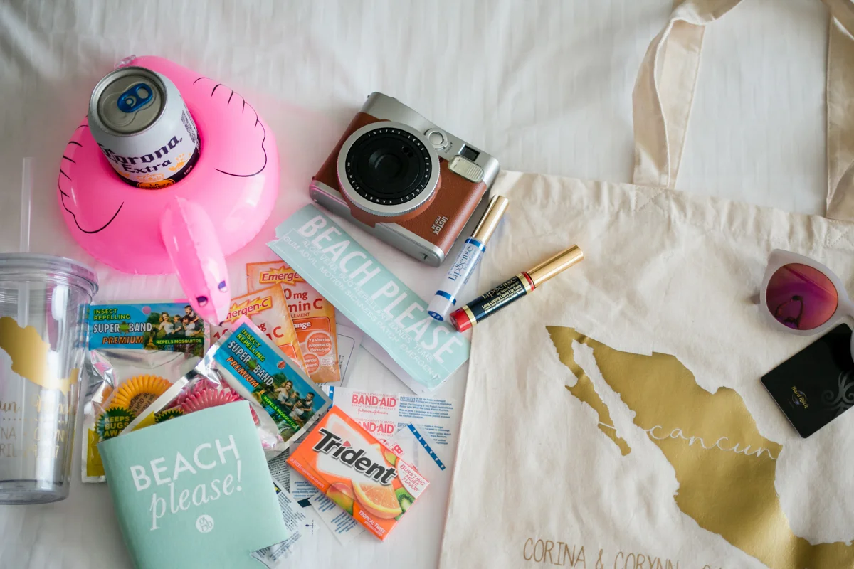 Welcome bag for Cancun wedding