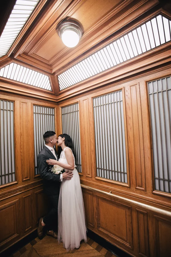 San Francisco city hall Simple Intimate elopement by IQphoto