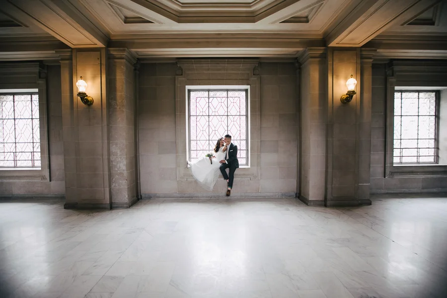 San Francisco city hall Simple Intimate elopement by IQphoto