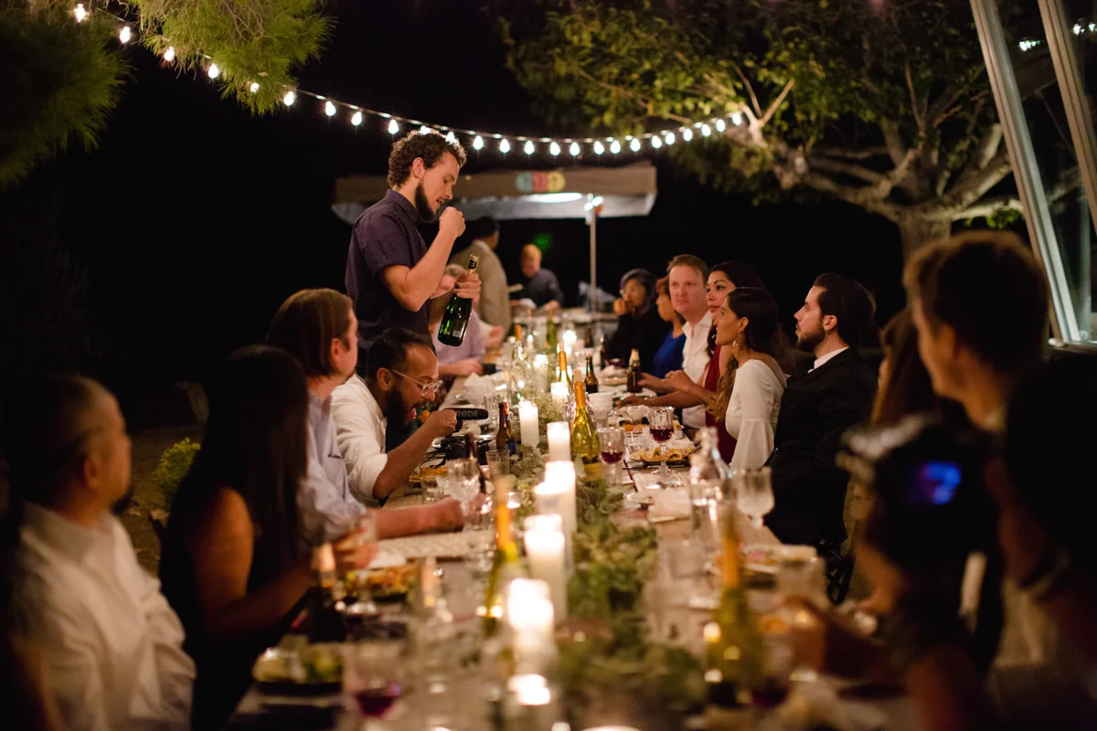 Intimate outdoor wedding