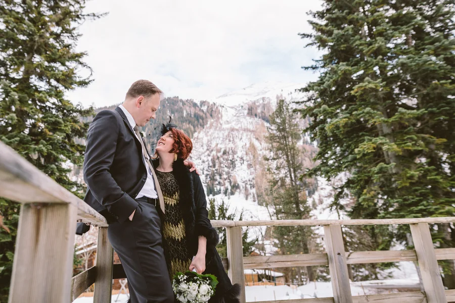 Austrian winter wedding in a ski resort by Wild Connections Photography