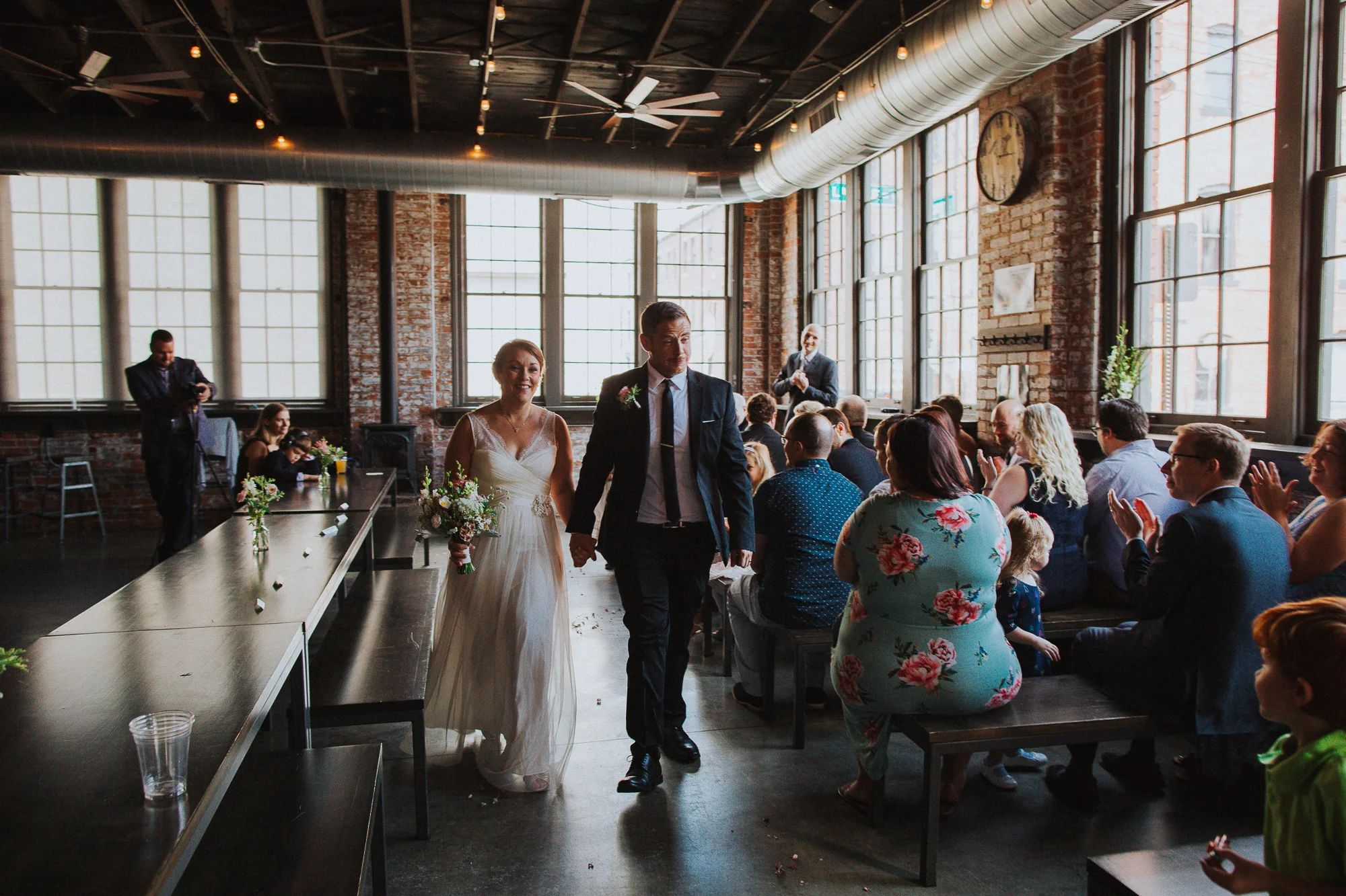 Rachel Joy Barehl Warehouse Brunch Wedding in Columbus