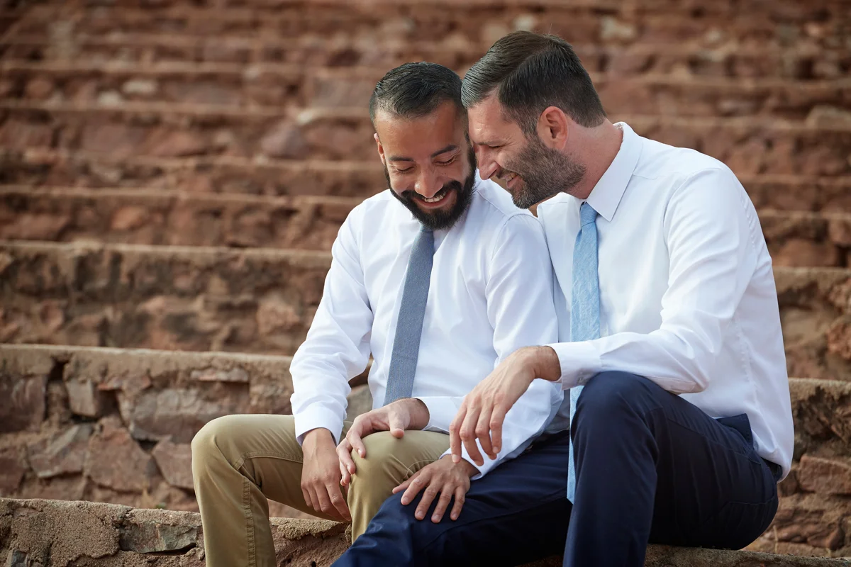 Gay engagement photo