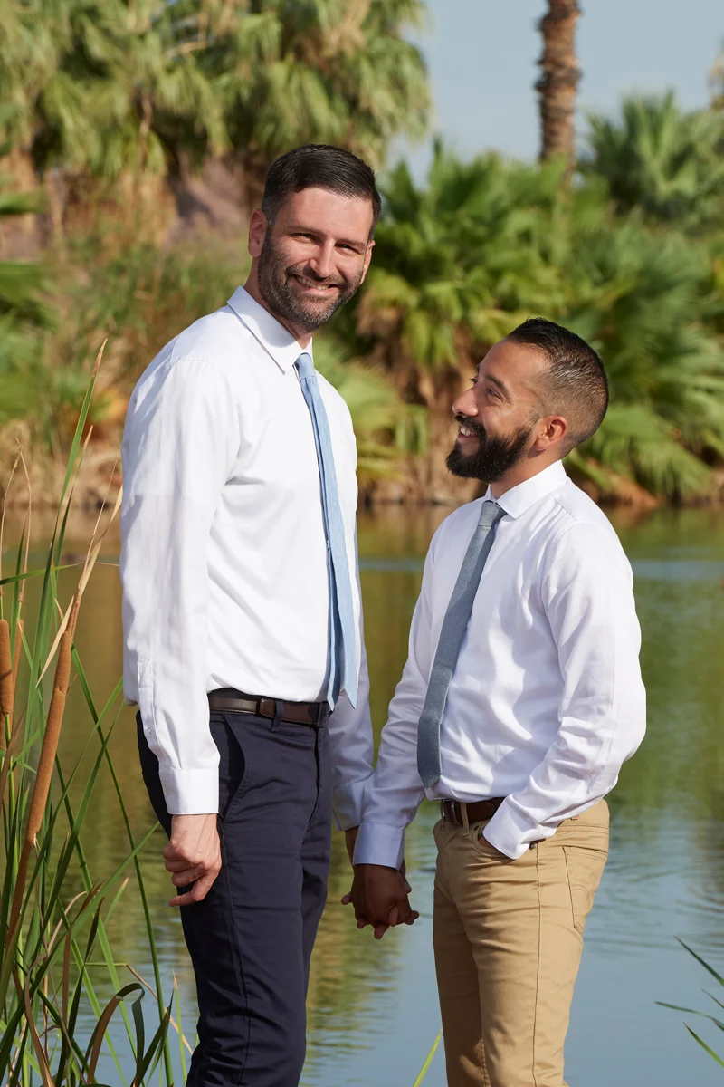 Engagement photos in Papago Park