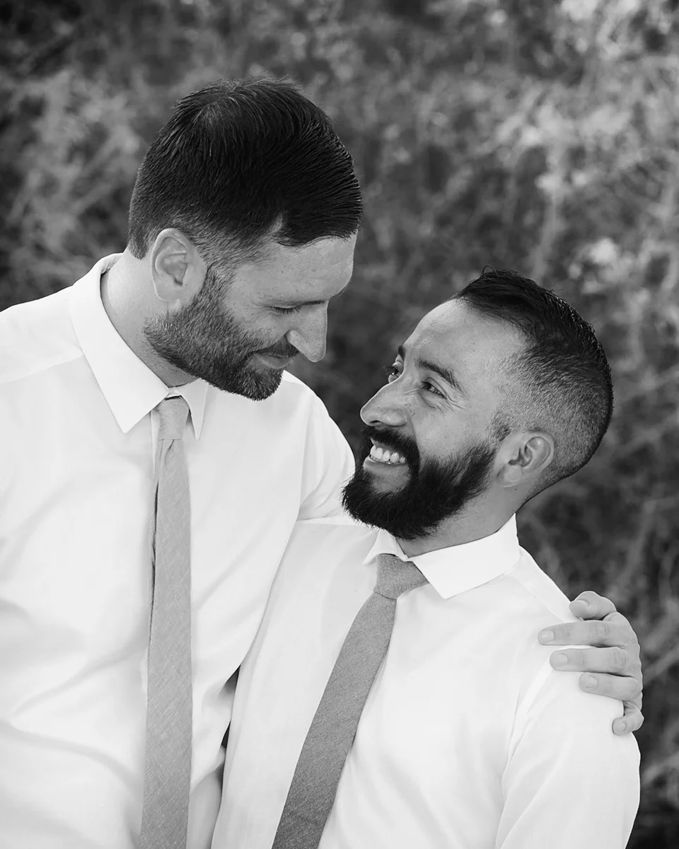 Same sex engagement portraits
