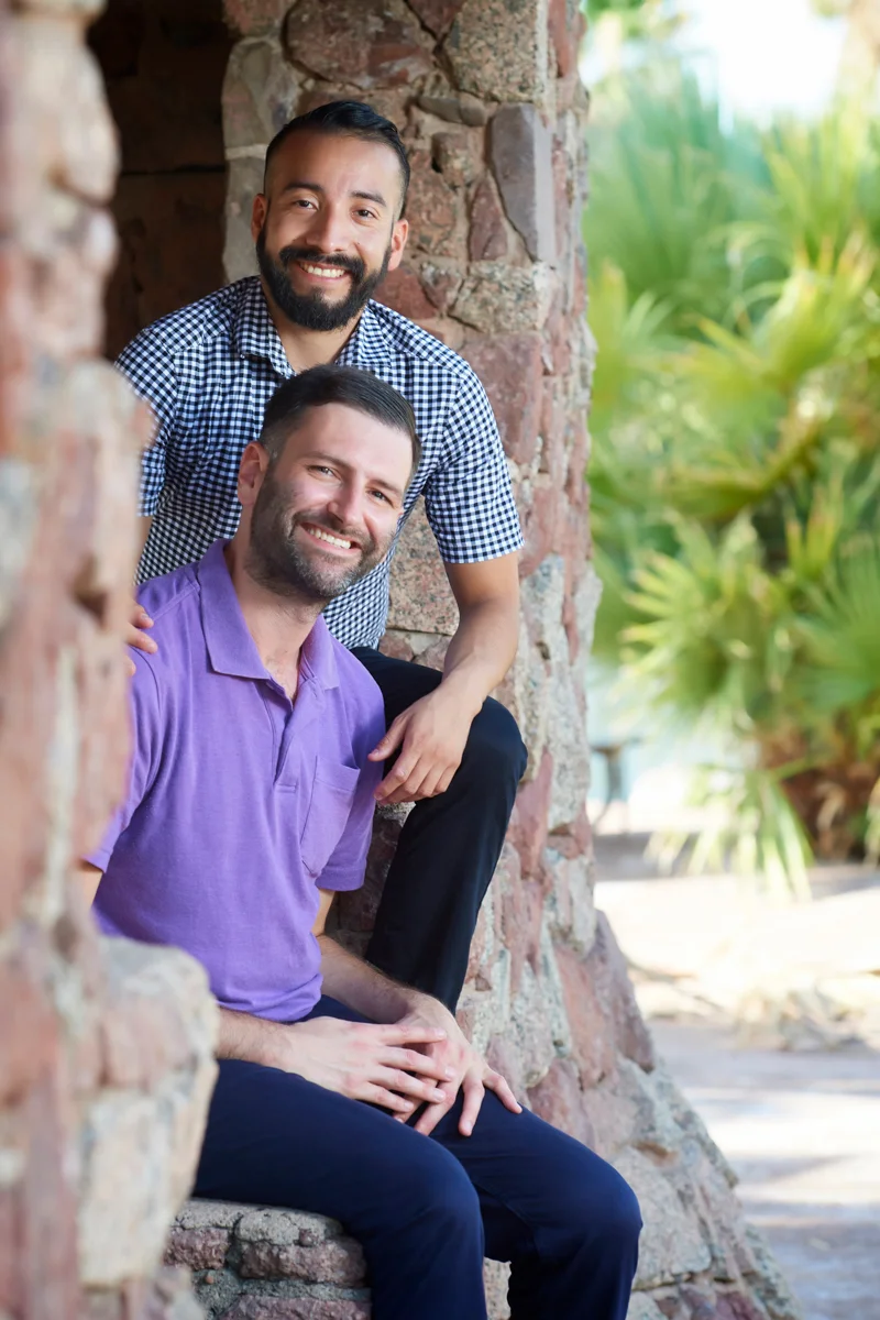 Engagement photo session at Papago Park in Phoenix