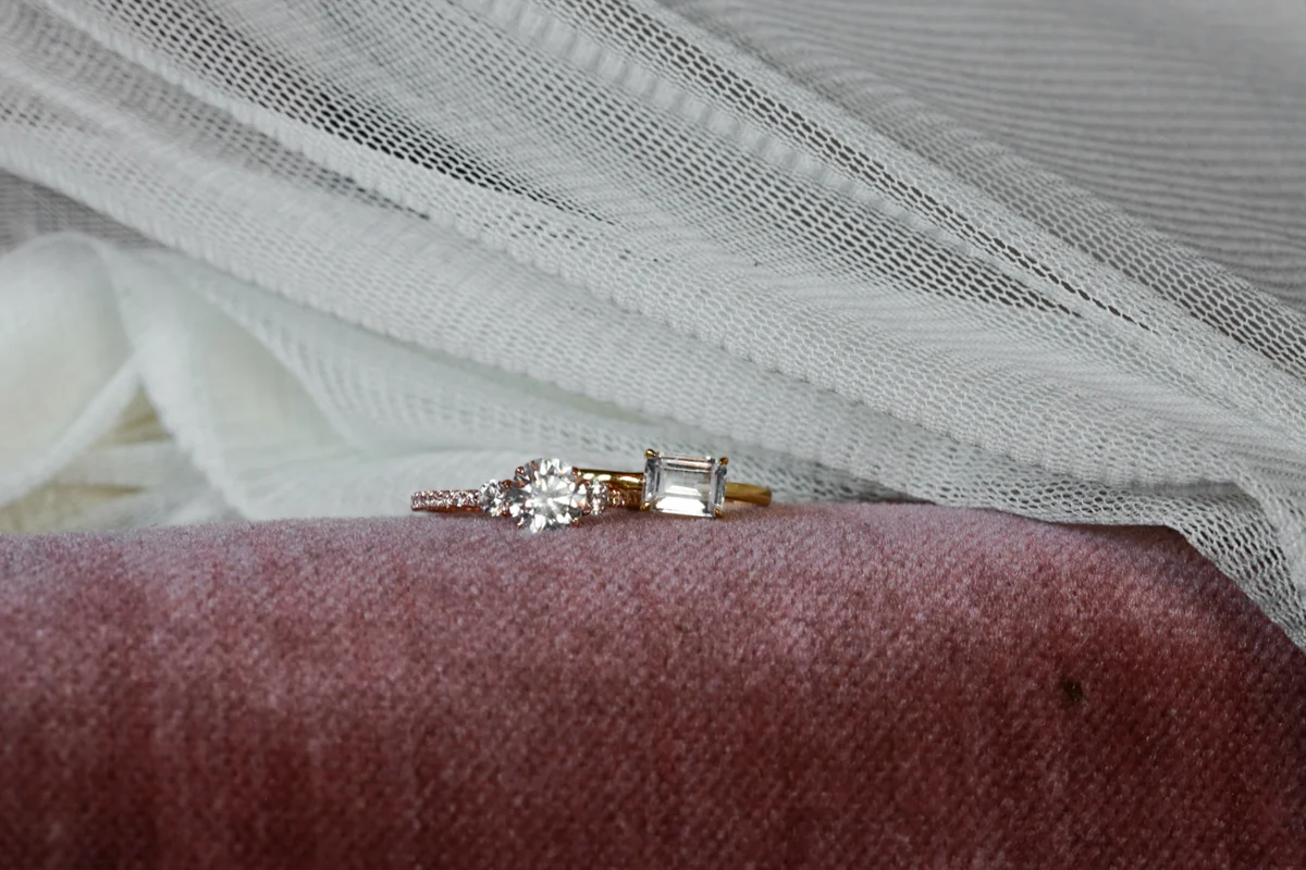ethical man-made diamond rings by Vrai & Oro