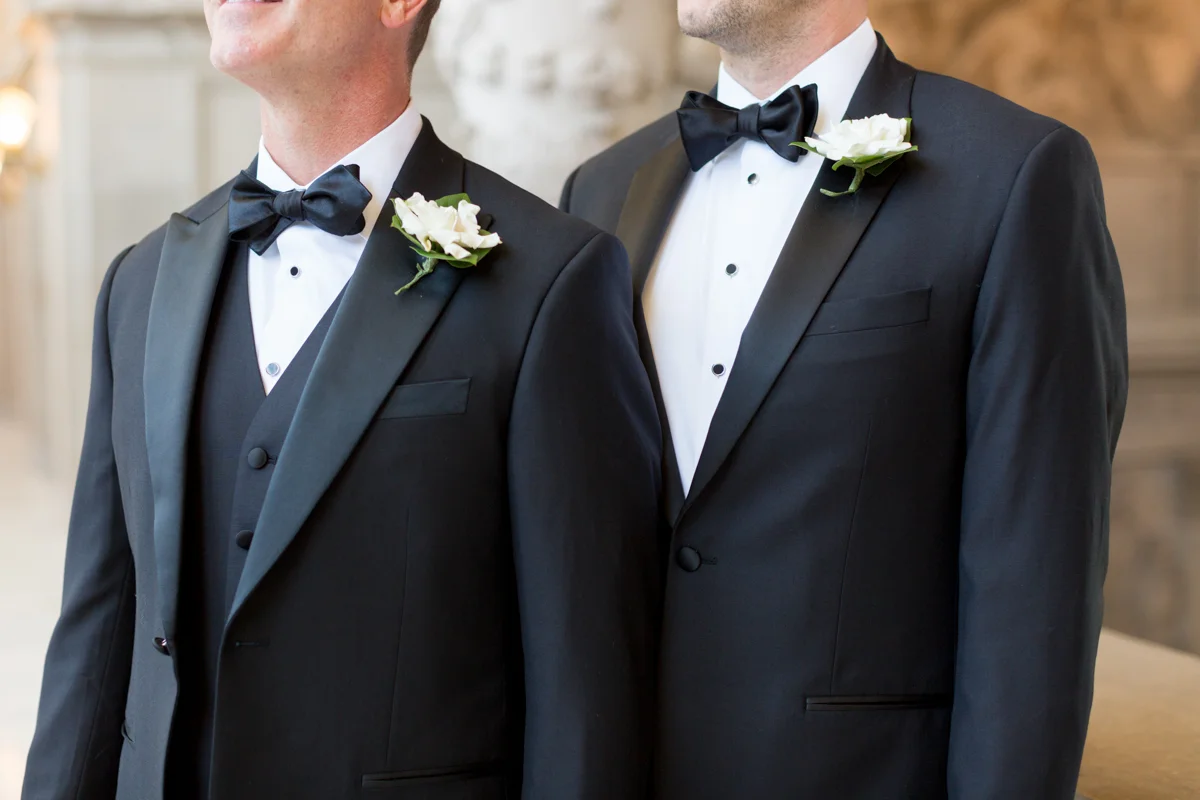 gay wedding classic style
