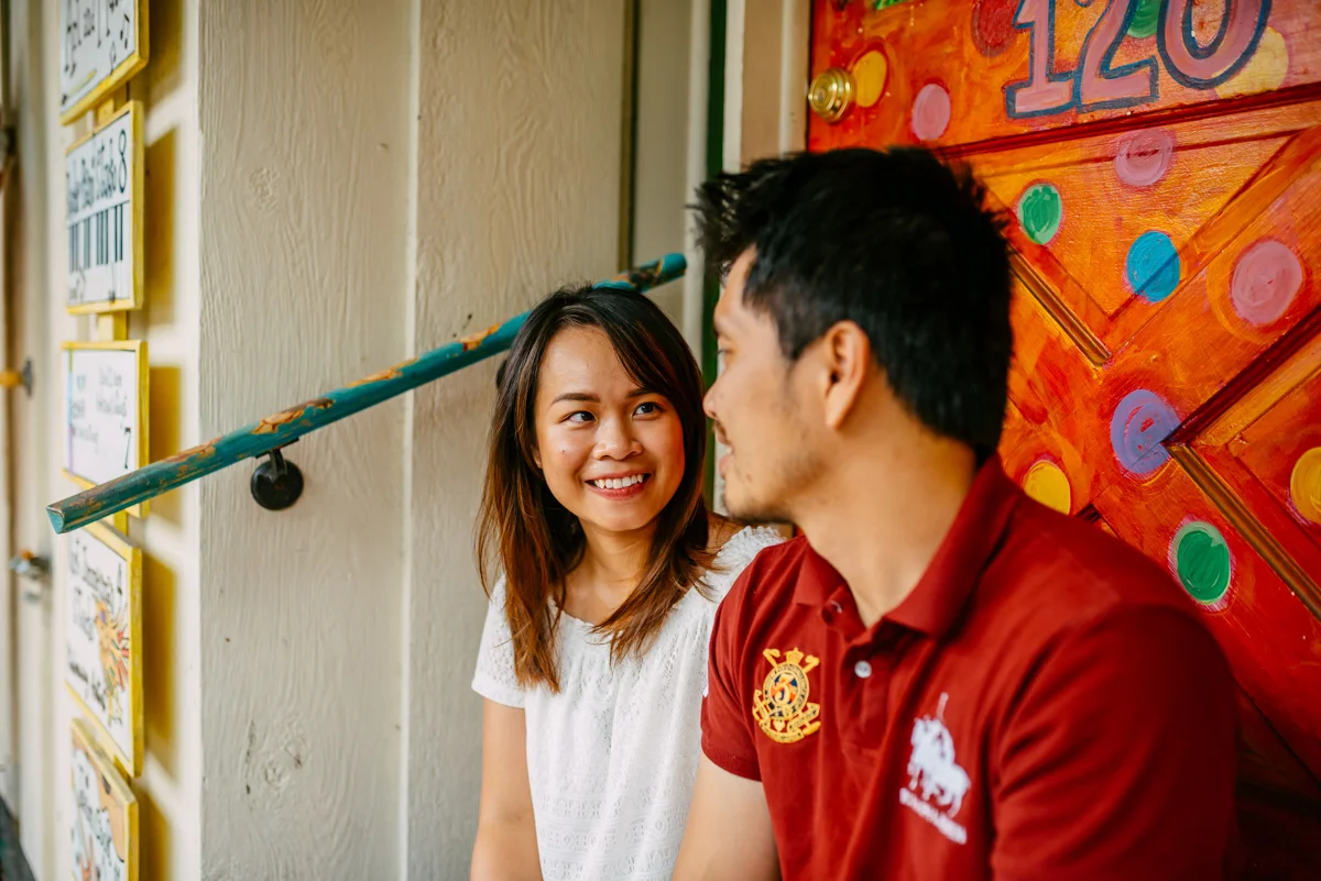 colorful engagement session in Orlando