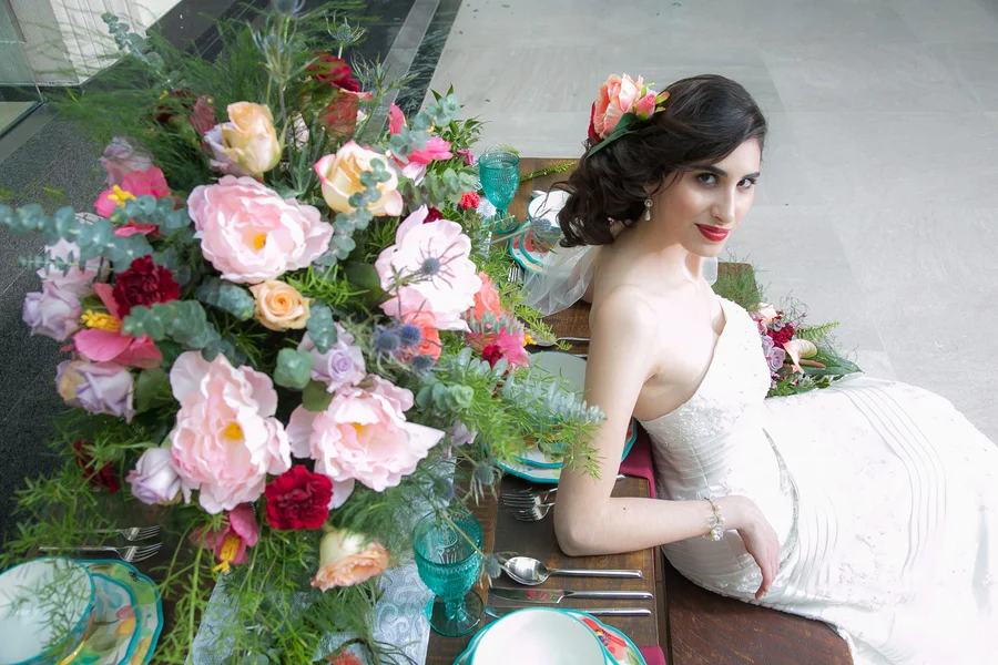 Intimate Mexican-Canadian Art Gallery Wedding Inspiration in Ontario Canada by WPIC Inc.