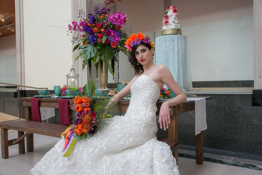 Intimate Mexican-Canadian Art Gallery Wedding Inspiration in Ontario Canada by WPIC Inc.