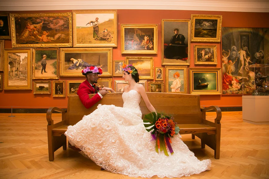 Intimate Mexican-Canadian Art Gallery Wedding Inspiration in Ontario Canada by WPIC Inc.