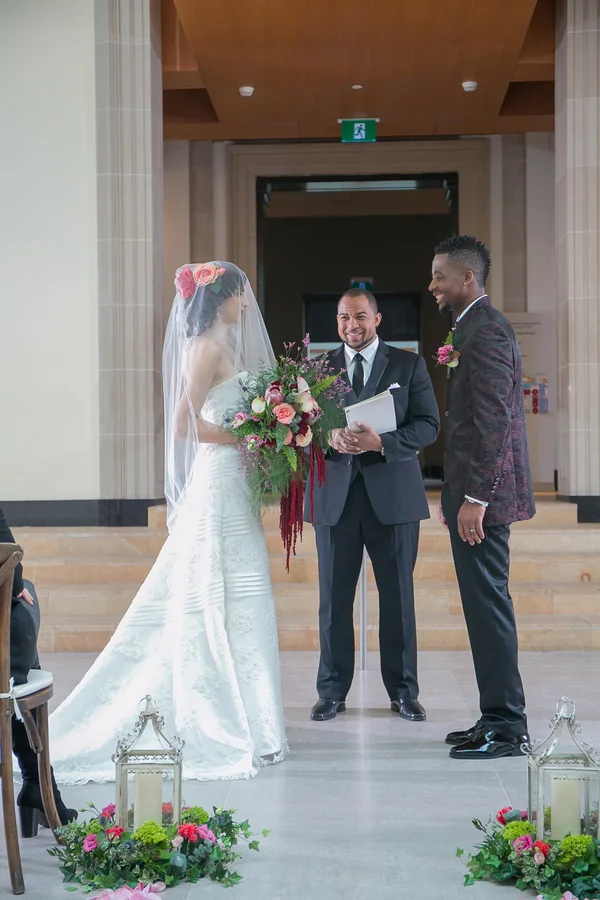 Intimate Mexican-Canadian Art Gallery Wedding Inspiration in Ontario Canada by WPIC Inc.