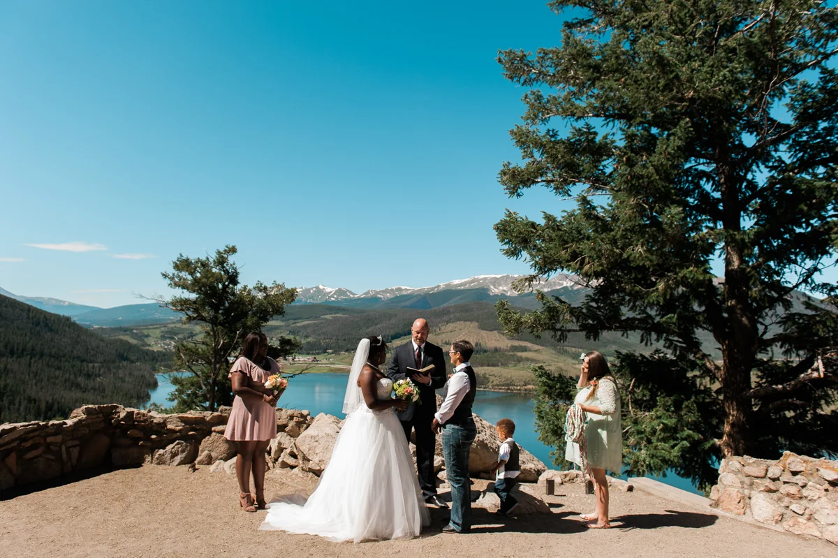 mountain elopement ceremony