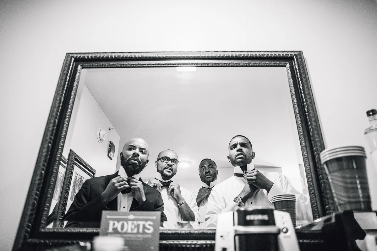 mount vernon ballroom wedding groomsmen getting ready