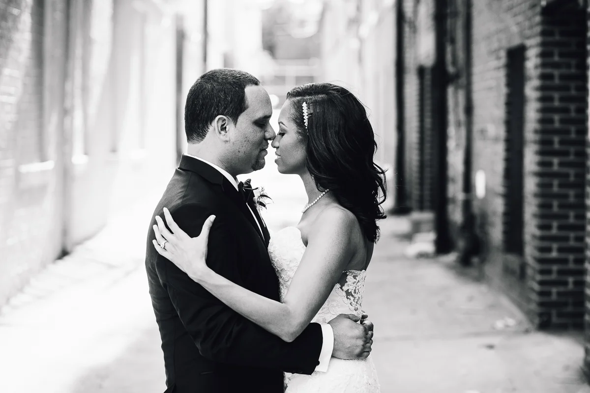 mount vernon ballroom wedding couple close