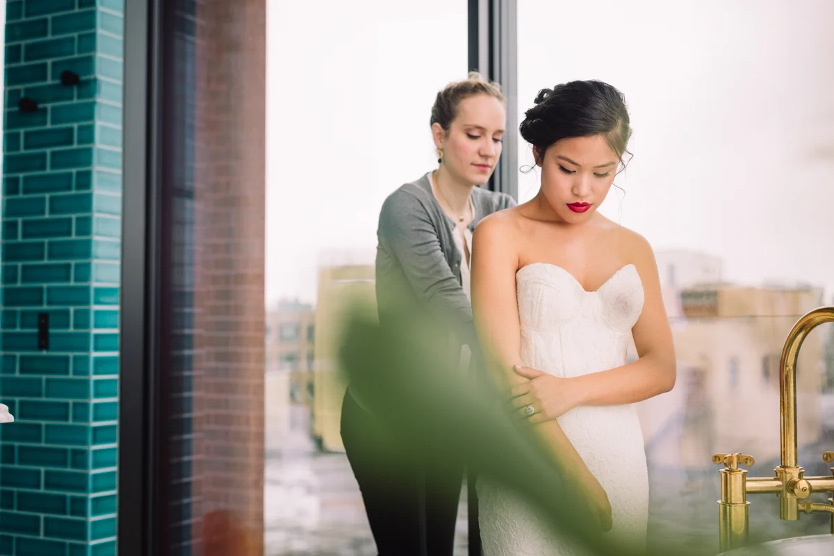 williamsburg hotel wedding shoot bride getting ready