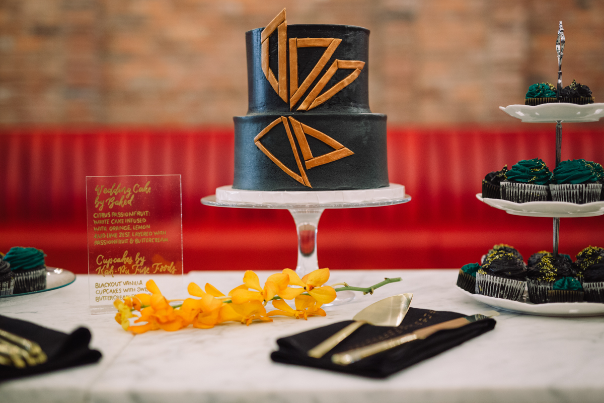 williamsburg hotel wedding shoot cake