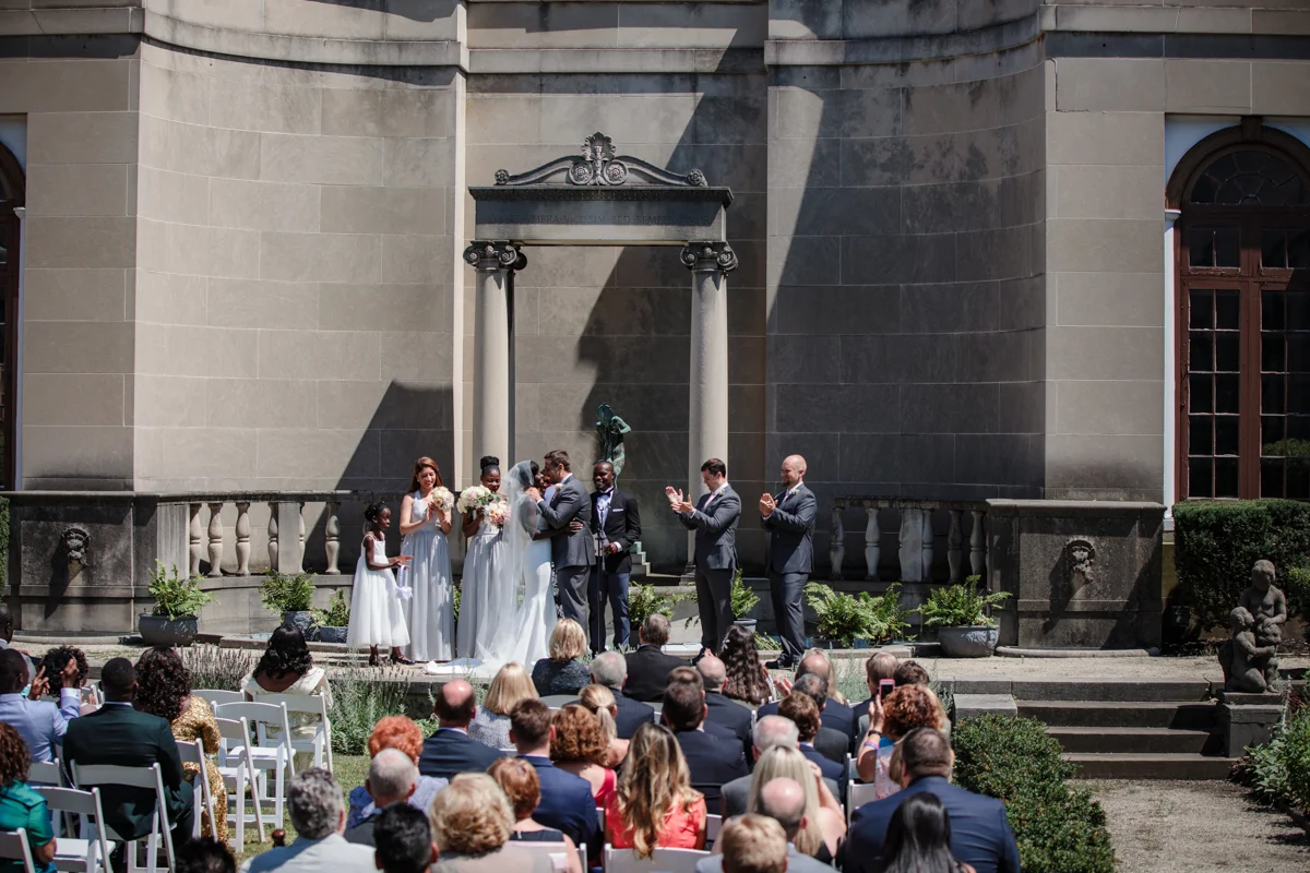 Glam cleveland museum wedding ceremony