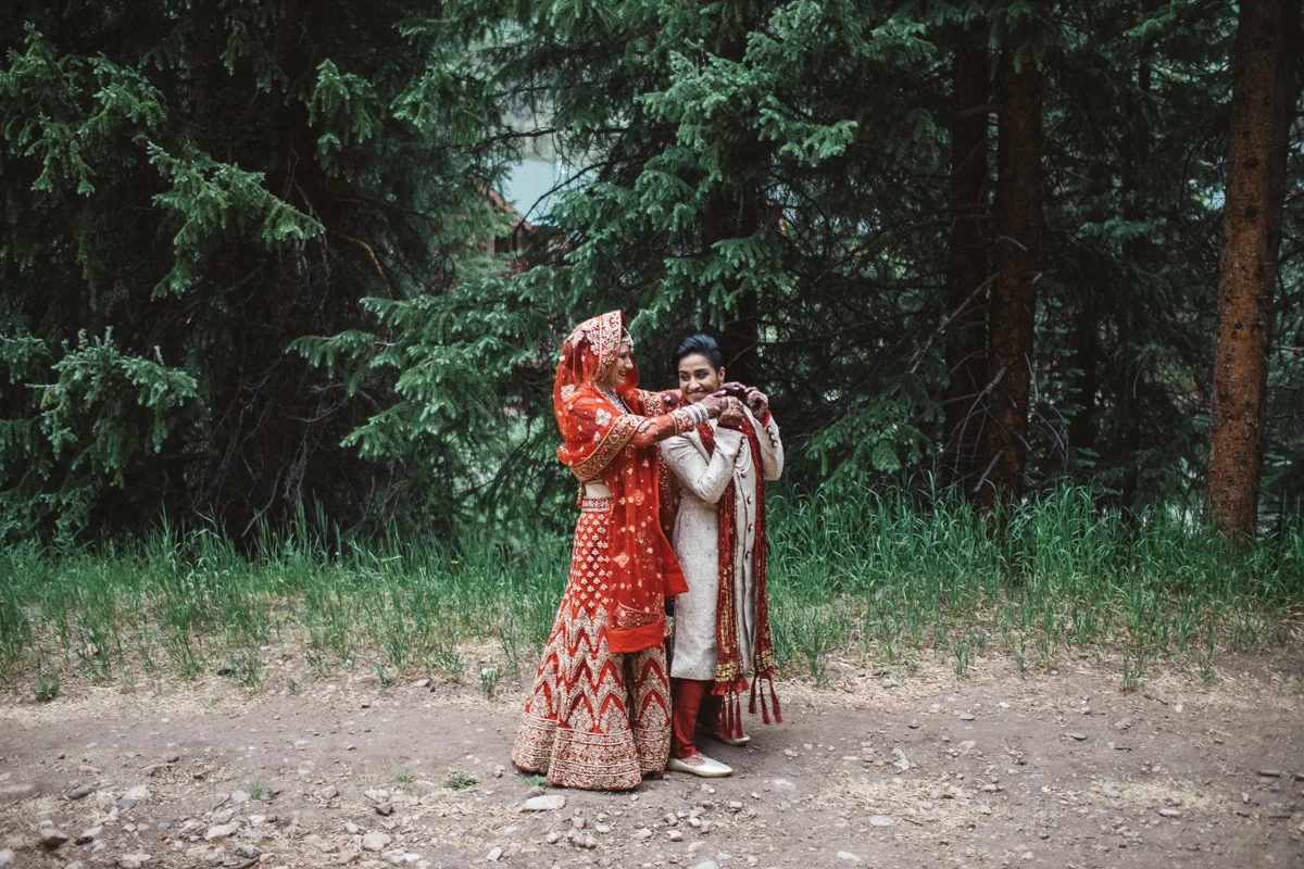 Denver Same-Sex Indian Wedding first look
