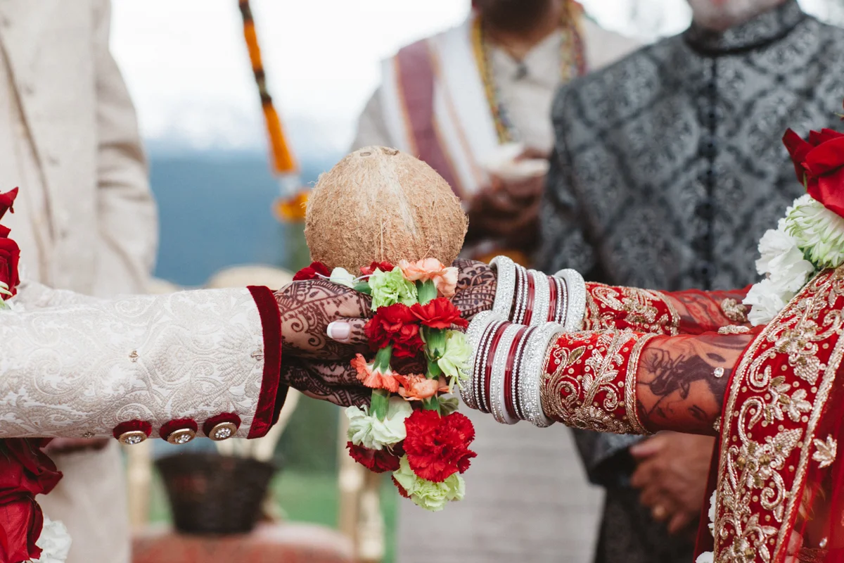Denver Same-Sex Indian Wedding tied hands