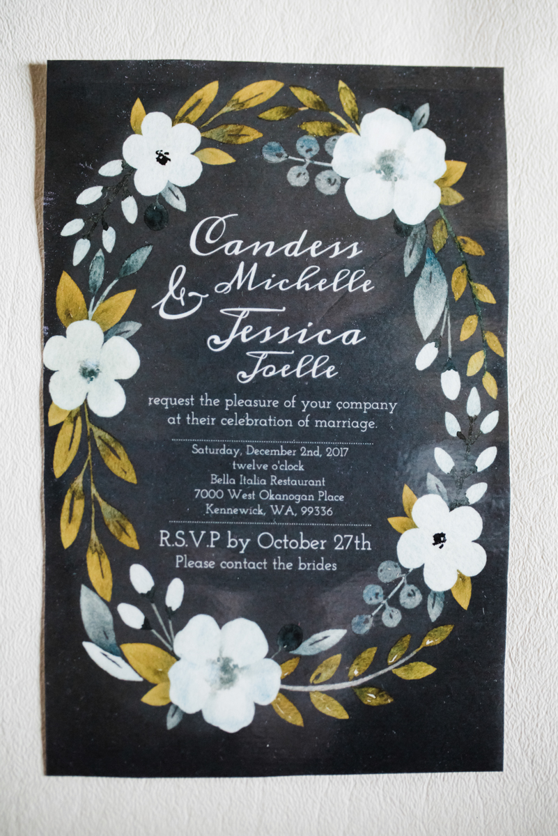 Rustic italian wedding invitation