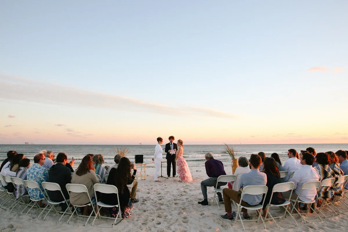 gulf shores destination wedding beach ceremony