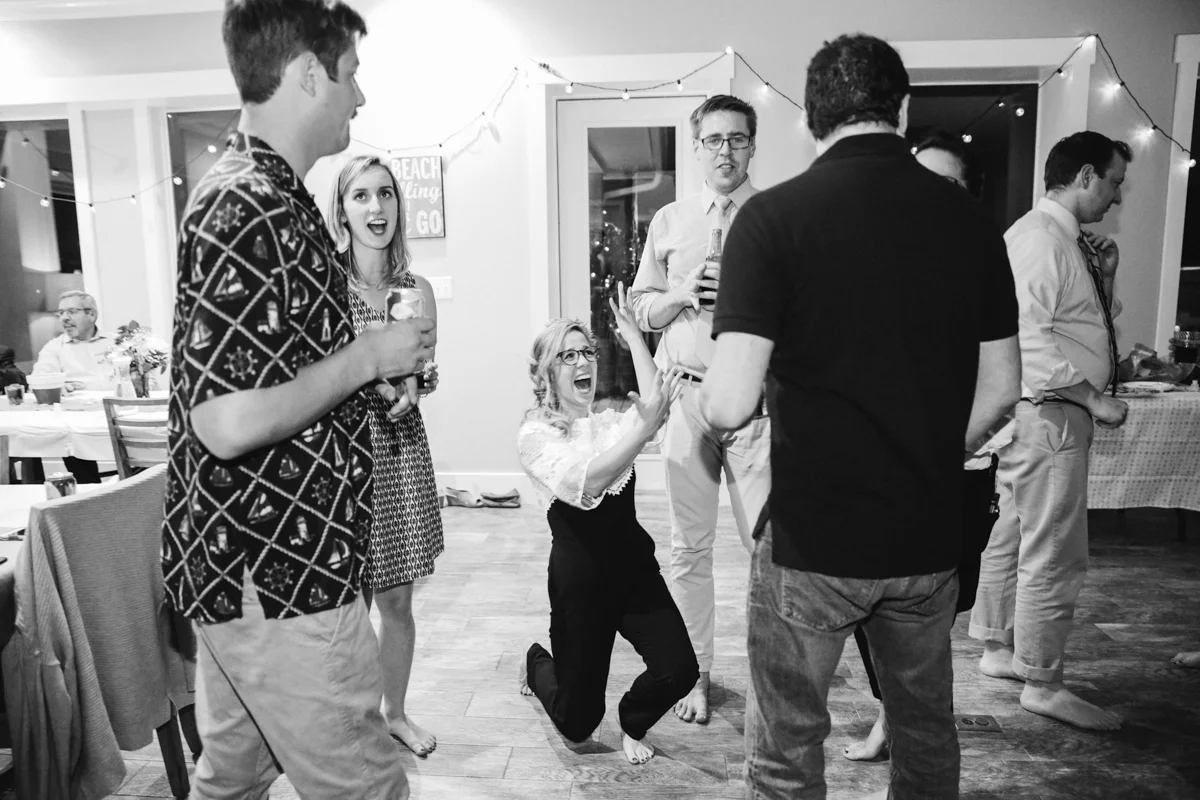 gulf shores destination wedding ajay talking to guests