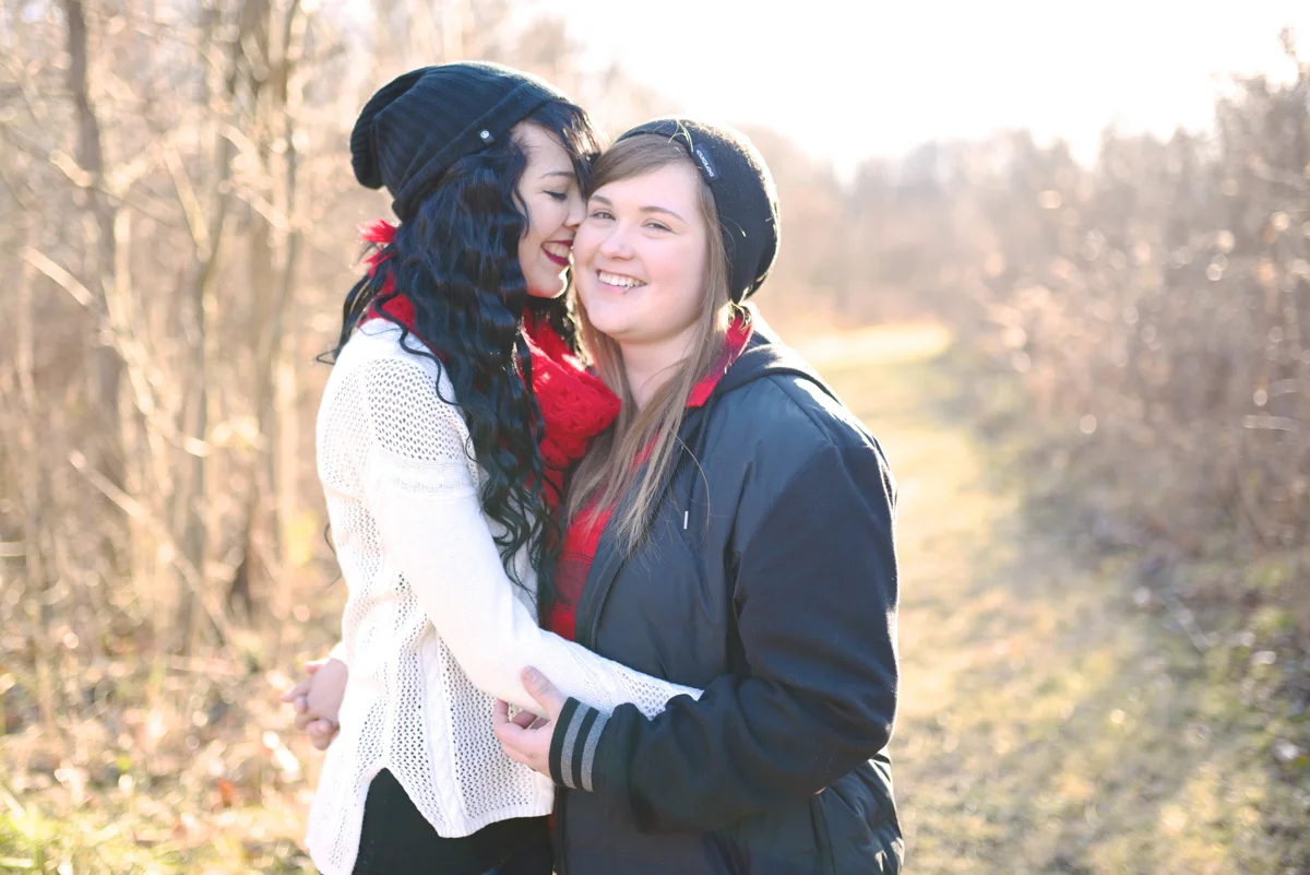 lafayette indiana engagement session embrace on field path