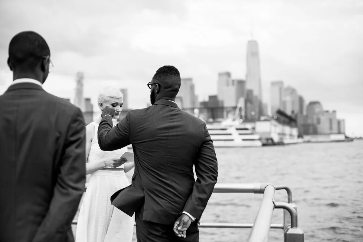 intimate new york elopement vanessa reading vows