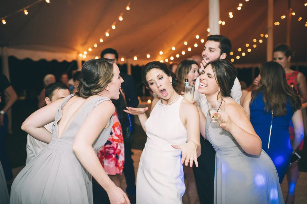 Garden wedding louisville kentucky elle dancing with bridesmaids