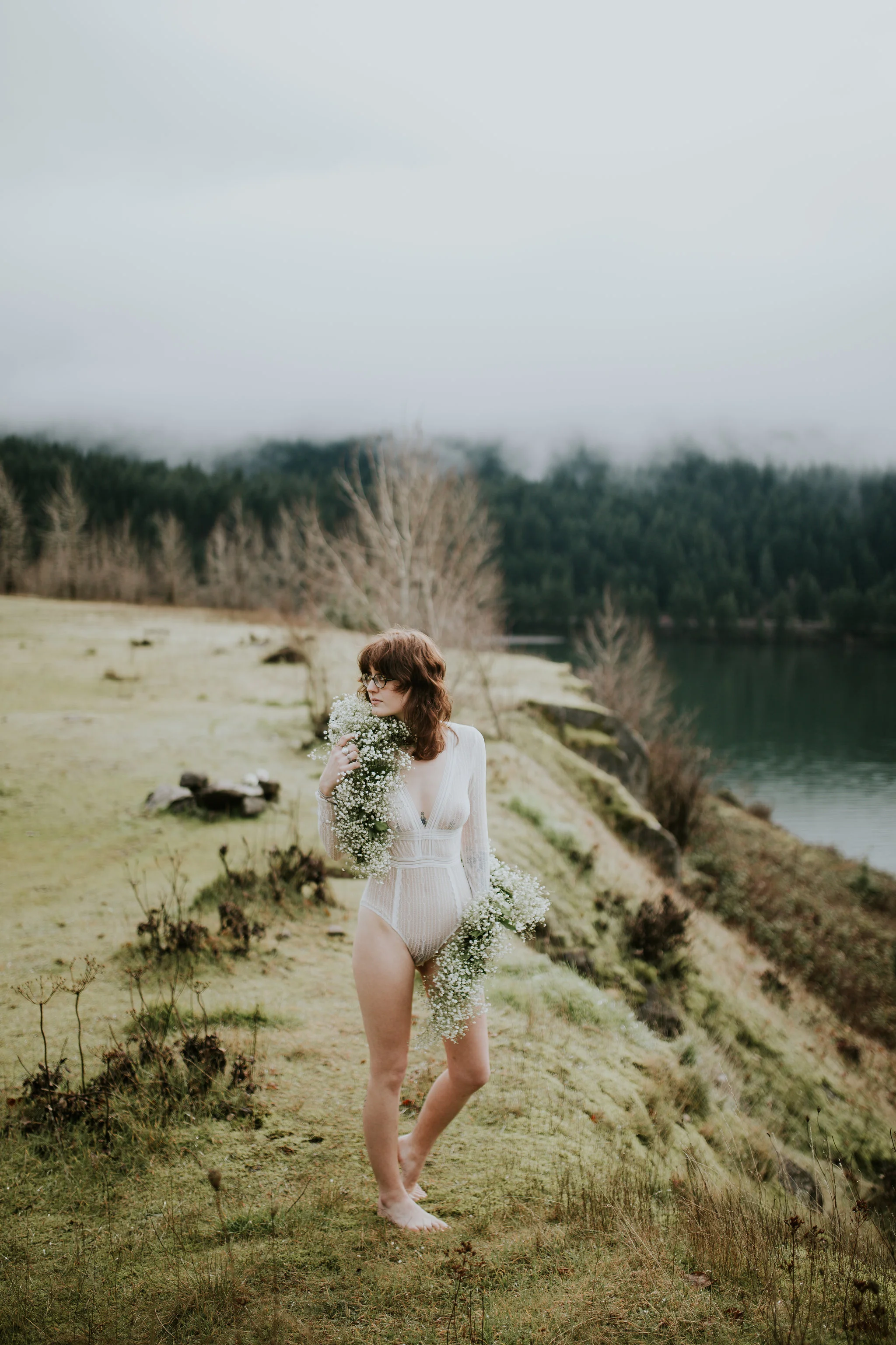 Em Boudoir Shoot Portland Oregon Vancouver Washington Jamie Carle Photography Flowers Laurel Hurst Florist