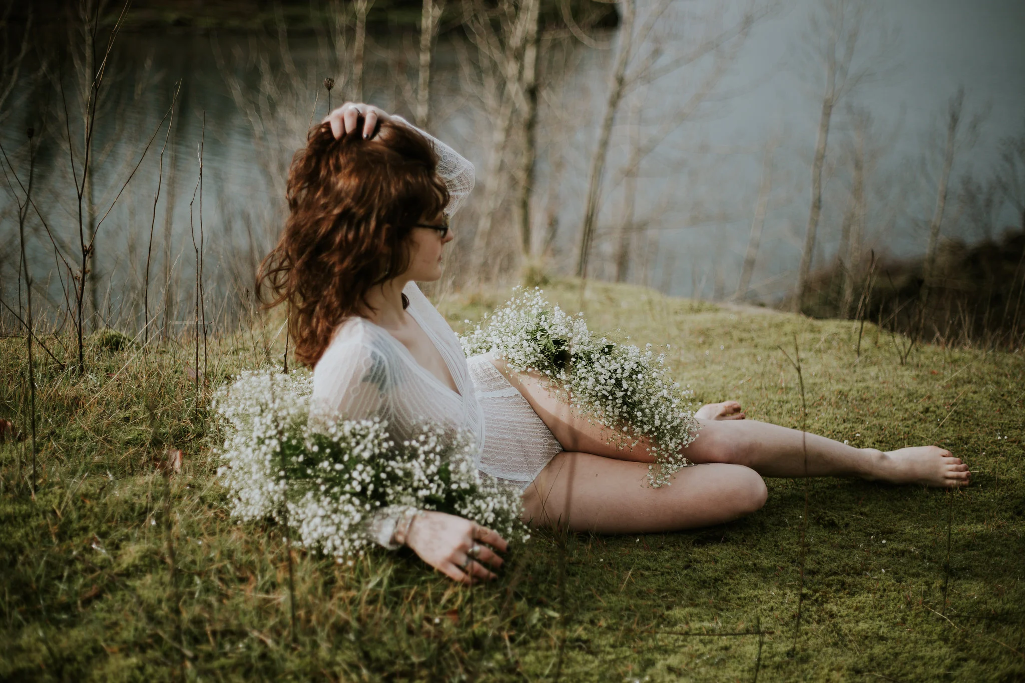 Em Boudoir Shoot Portland Oregon Vancouver Washington Jamie Carle Photography Flowers Laurel Hurst Florist