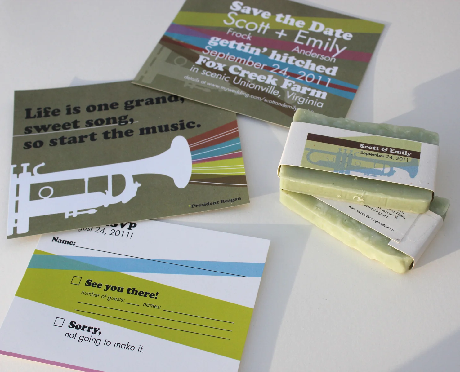 Emily Frock Graphic Design Custom Wedding Invitations