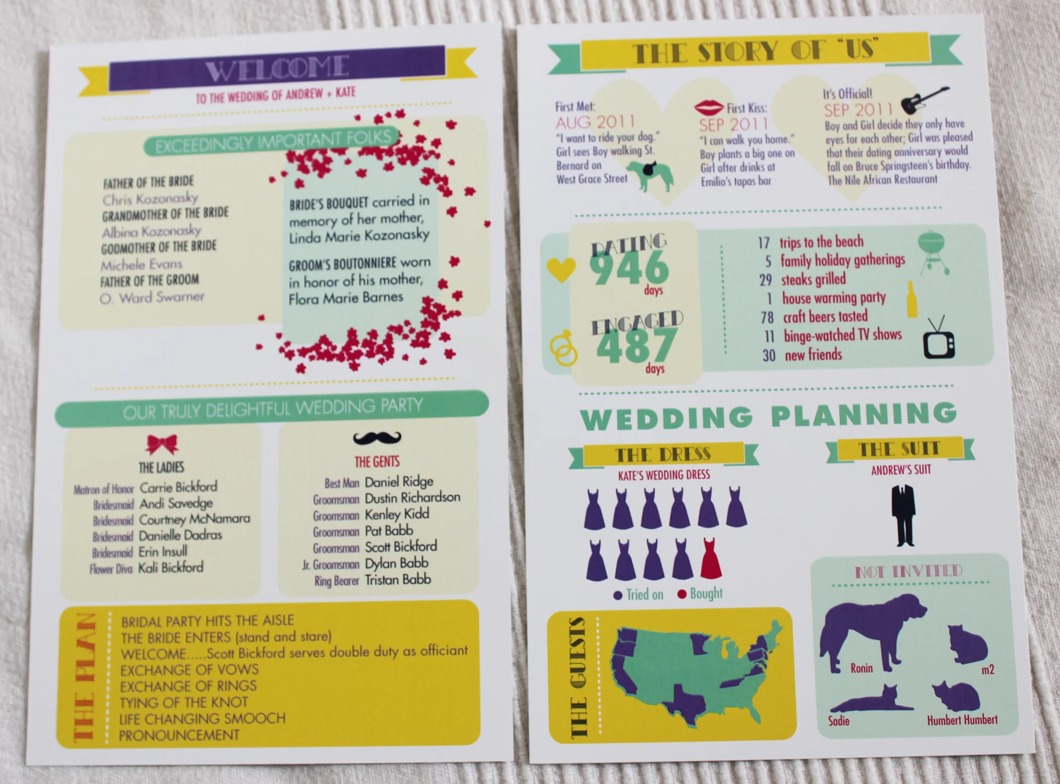 Emily Frock Graphic Design Custom Wedding Invitations