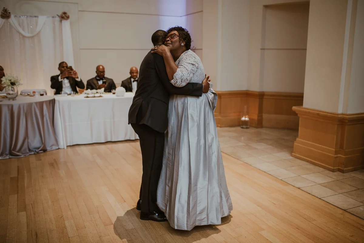 art-inspired levine museum wedding travis dancing with mom