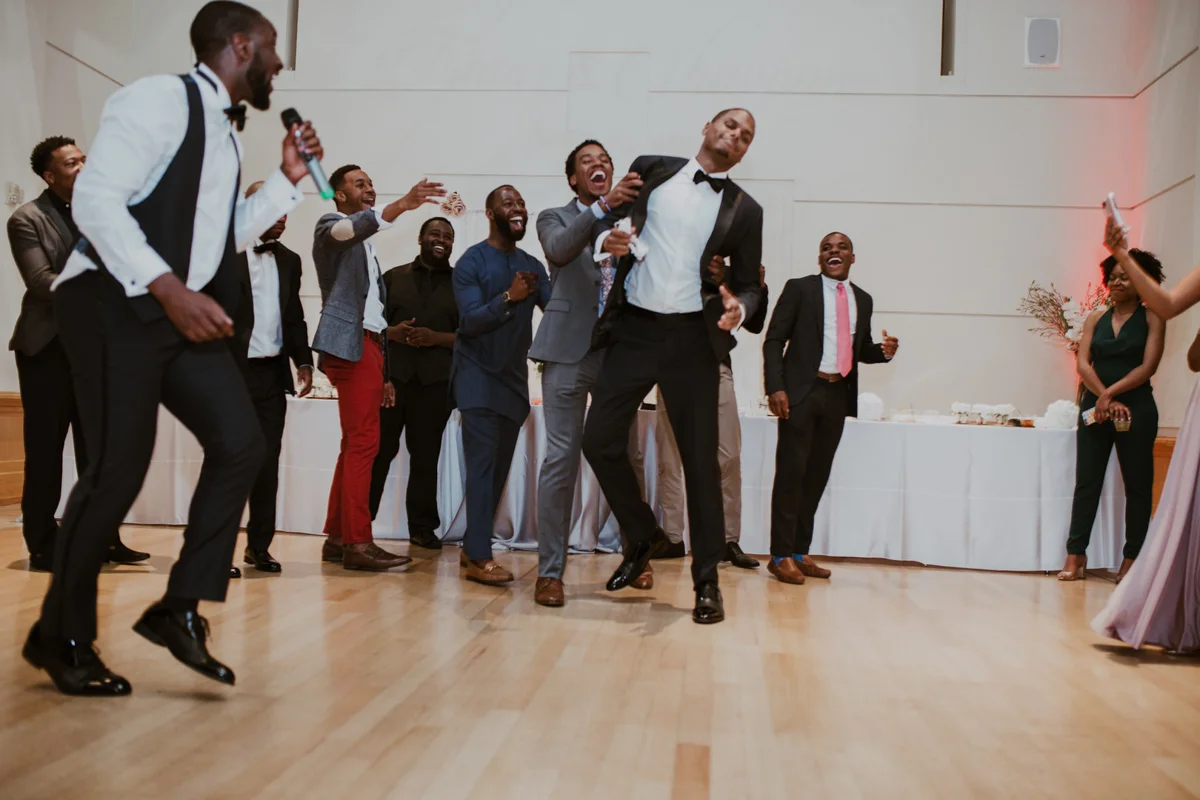 art-inspired levine museum wedding guests dancing