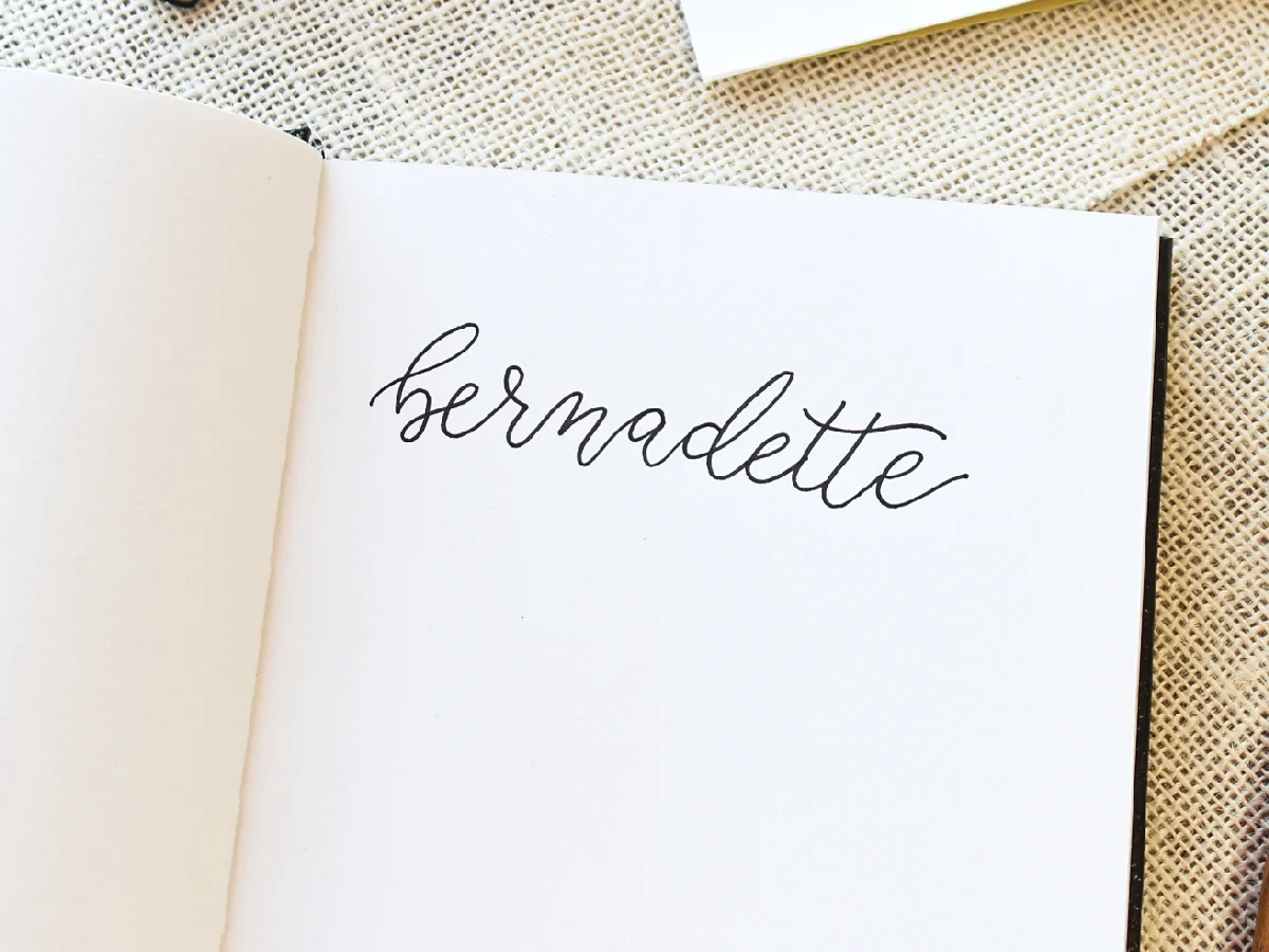 Bernadette Fischer Hey Bernadette DIY Faux Calligraphy
