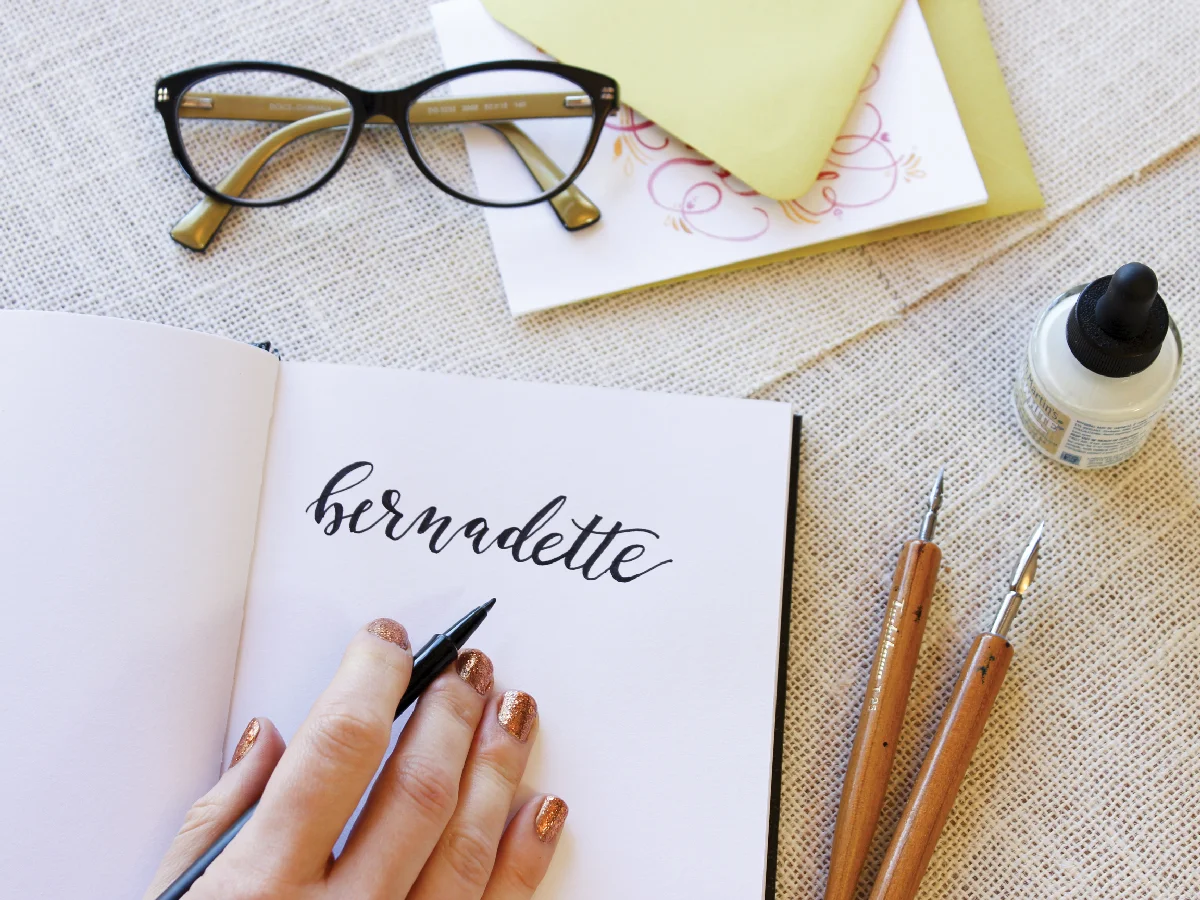 Bernadette Fischer Hey Bernadette DIY Faux Calligraphy