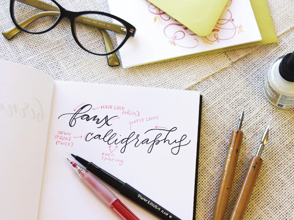 Faux Calligraphy That Will Leave Your Guests in Awe of Your Skills