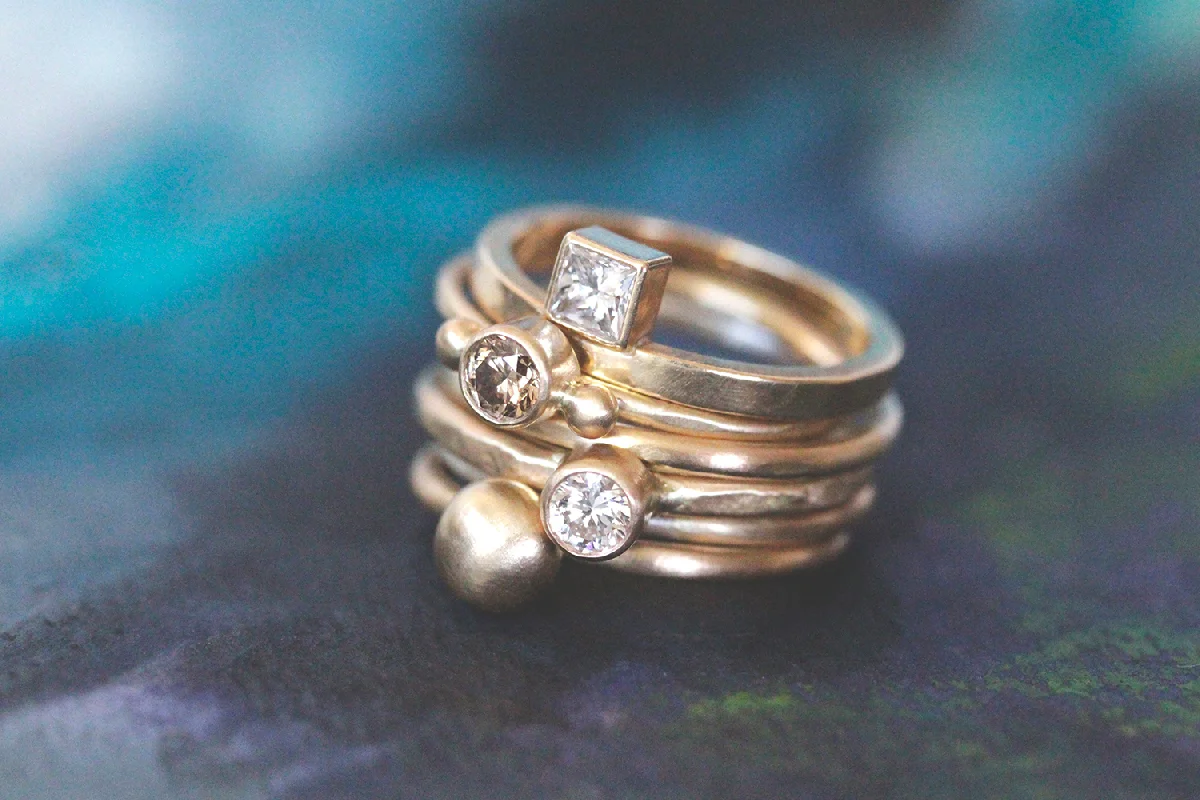 Want Modern Stackable Wedding Rings That Are Ethically Made? Rebecca Mir Grady Has You Covered