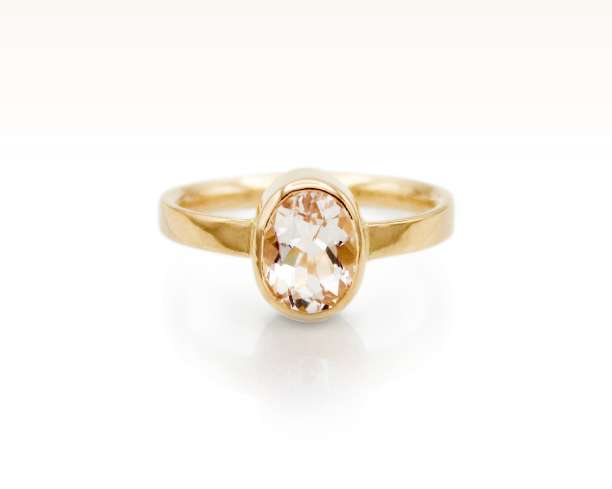 Blush Beryl Solitaire in 18K Rose Gold