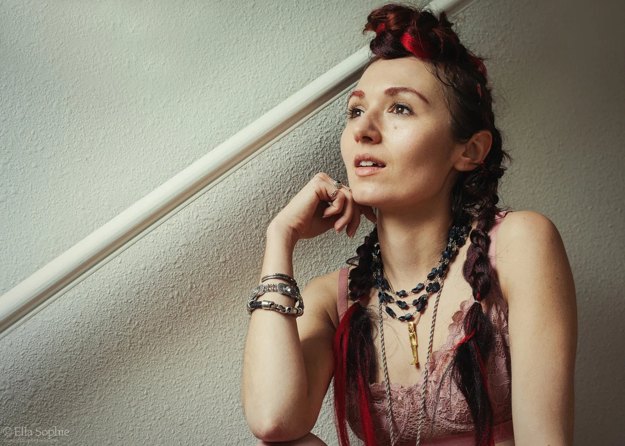 Zoe’s punk rock body reclaiming boudoir photo shoot by Ella Sophie Photography Oakland California