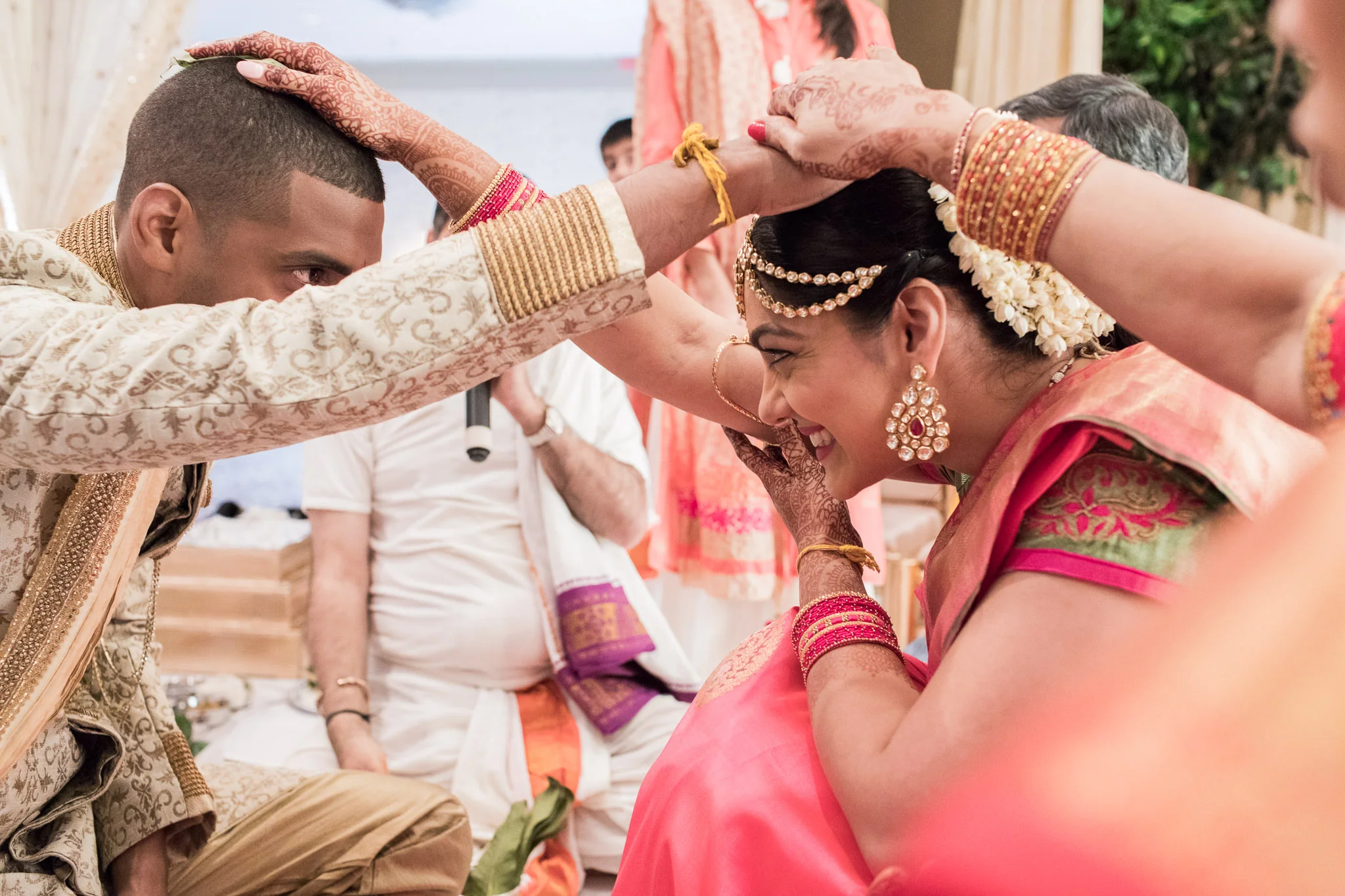 bride and groom during Indian wedding ceremony Meera Graham Photography Missoula Montana