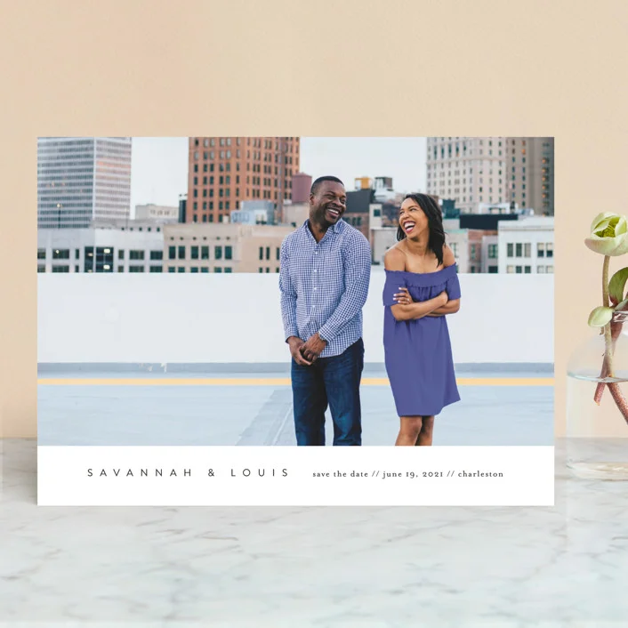 Atmospheric Save the Date by Jennifer Postorino