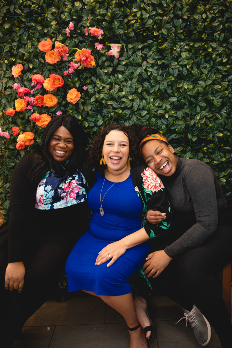Black girl magic, yall. This is me with Allison and Nicole, the chef. I love them both so much.