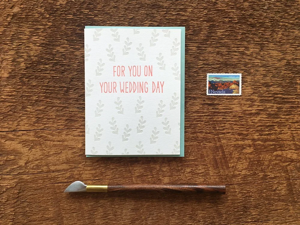 For You on Your Wedding Day Greeting Card by Noteworthy Paper Press
